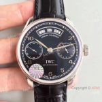 YL Super Clone IWC Portuguese Black Face Annual Calendar 7 Days Watch IW503501